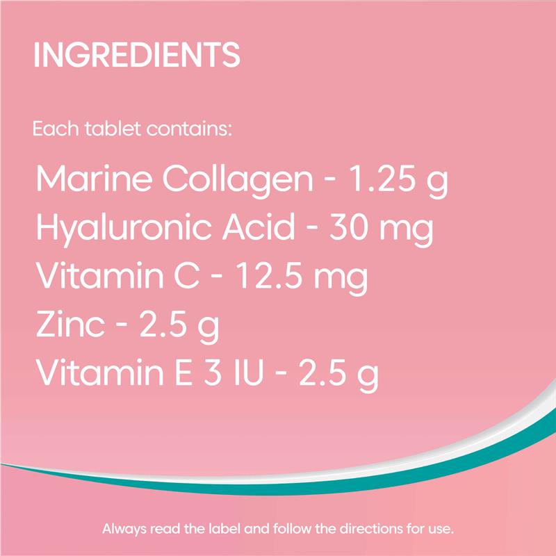 Load image into Gallery viewer, Bioglan Marine Collagen + Hyaluronic Acid 80 Tablets
