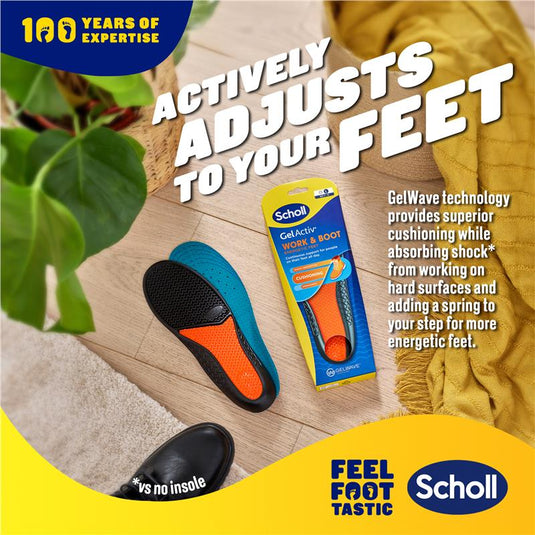 Scholl Gel Activ Insole Work & Boot Large