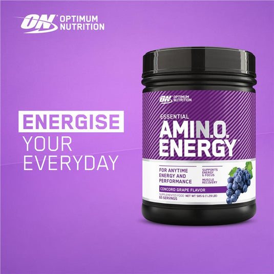 Optimum Nutrition Amino Energy Concord Grape 65 Serve 585g