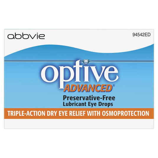 Optive Advanced Lubricant Eye Drops 30 x 0.4mL