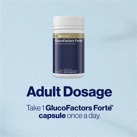 BioCeuticals GlucoFactors Forte 120 Capsules