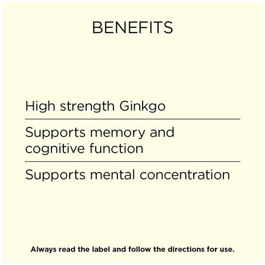 Go Healthy Ginkgo 9000 120 Vege Capsules Exclusive Size