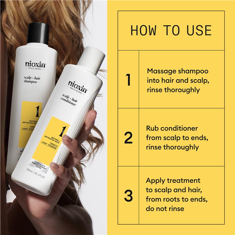 Load image into Gallery viewer, Nioxin Scalp + Hair Thickening System 1 Trial Kit
