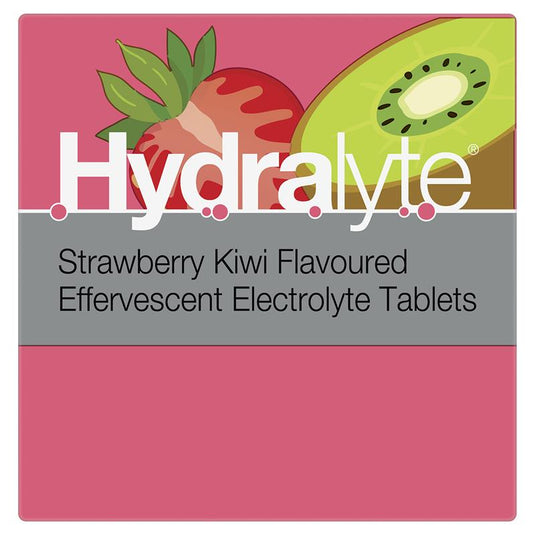 Hydralyte Electrolyte Effervescent Strawberry Kiwi 20 Tablets
