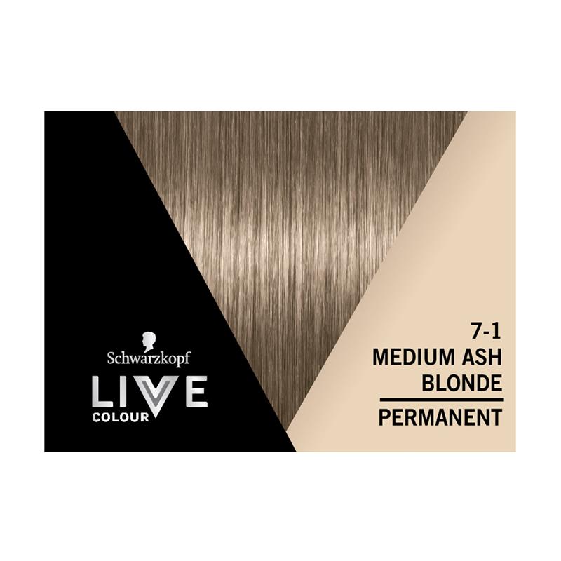 Load image into Gallery viewer, Schwarzkopf Live Colour Permanent 7.1 Medium Ash Blonde
