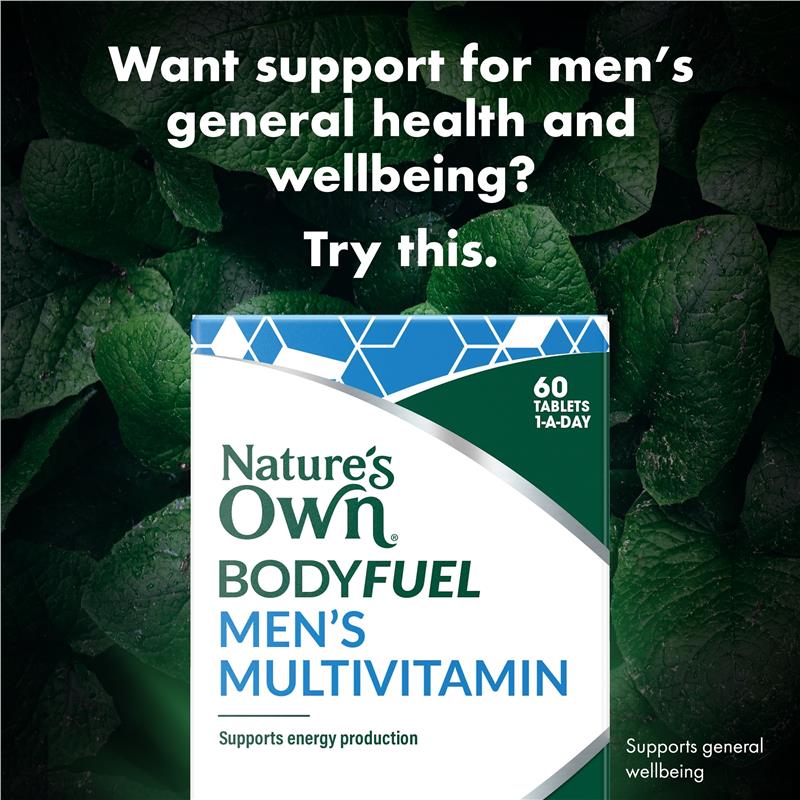 Load image into Gallery viewer, Nature's Own Bodyfuel Men's Multivitamin 60 Tablets
