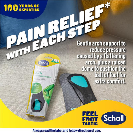 Scholl In Balance Ball of Foot & Arch Orthotic Insole Large