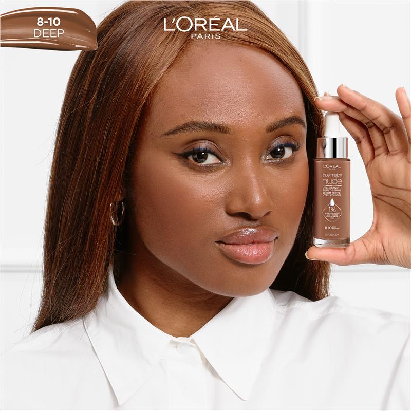 Load image into Gallery viewer, L'Oreal Paris True Match Nude Plumping Tinted Serum 8-10 Deep
