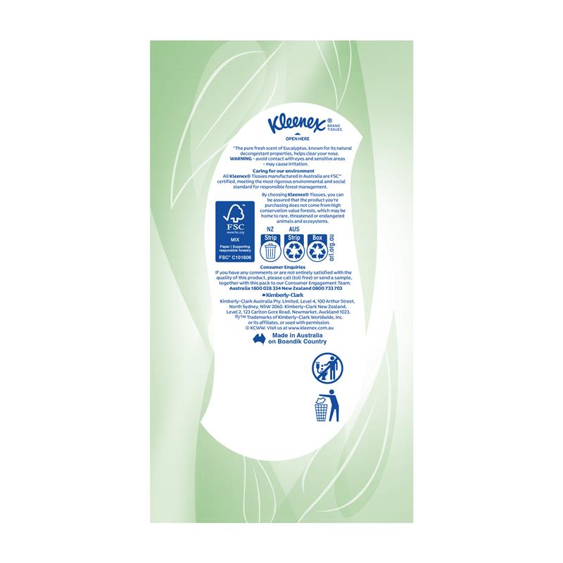 Load image into Gallery viewer, Kleenex Facial Tissues Eucalyptus 3 ply 95

