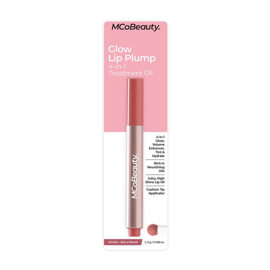 MCoBeauty Glow Lip Plump 4-in-1 Treatment Oil Amelia Berry Mauve