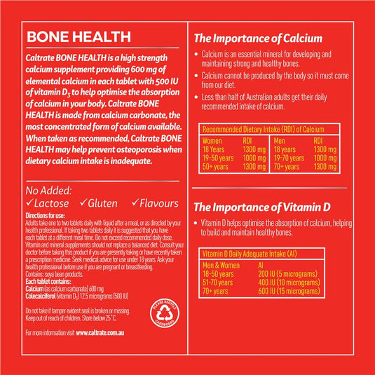 Caltrate Bone Health 60 Tablets