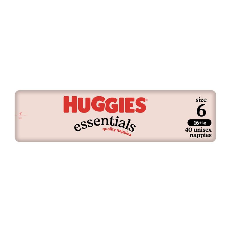 Load image into Gallery viewer, Huggies Essentials Size 6 16kg &amp; Over 40 Nappies

