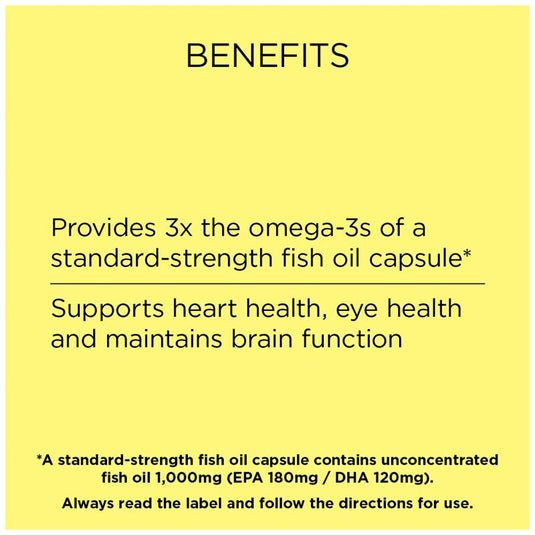 Go Healthy Fish Oil Triple Strength Odourless Softgel 150 Capsules Exclusive Size NEW