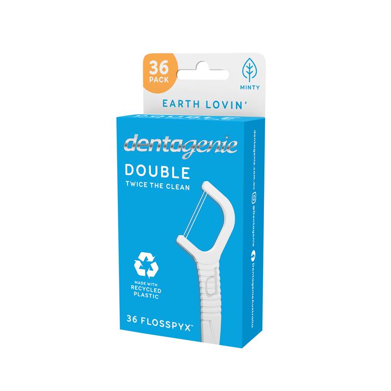 Load image into Gallery viewer, Dentagenie Double Flosspyx Mint 36 Pack
