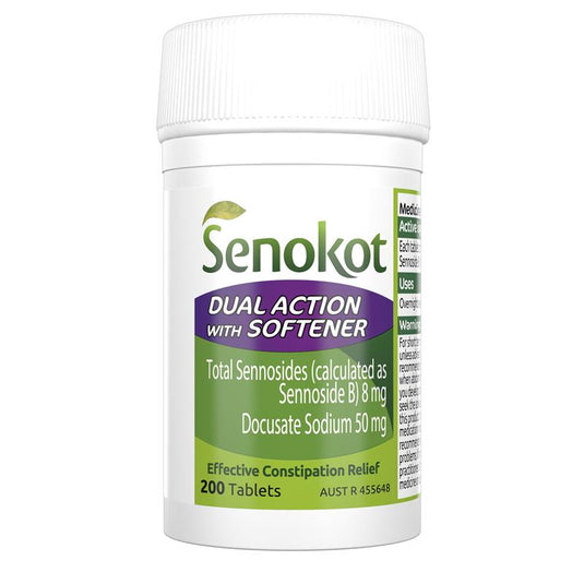 Senokot Dual Action 200 Tablets