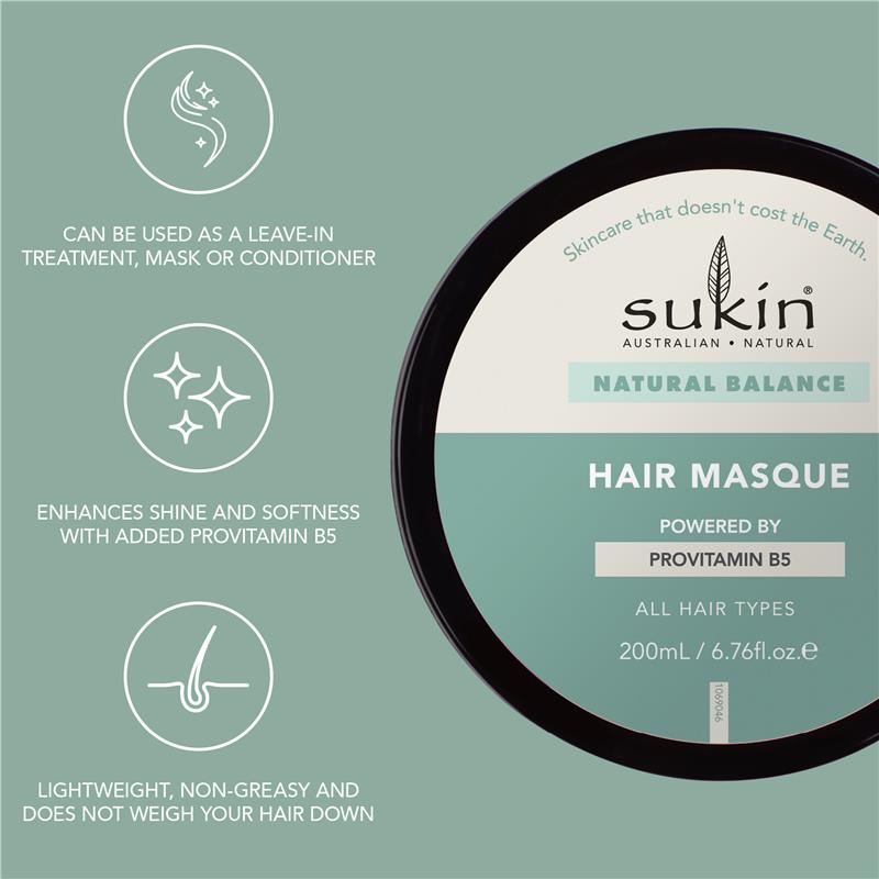 Load image into Gallery viewer, Sukin Natural Balancing Hair Masque 200ml
