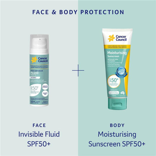 Cancer Council SPF 50+ Day Wear Face Fluid Matte Invisible 50ml