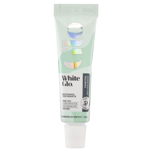White Glo Travel Toothpaste Charcoal 24g