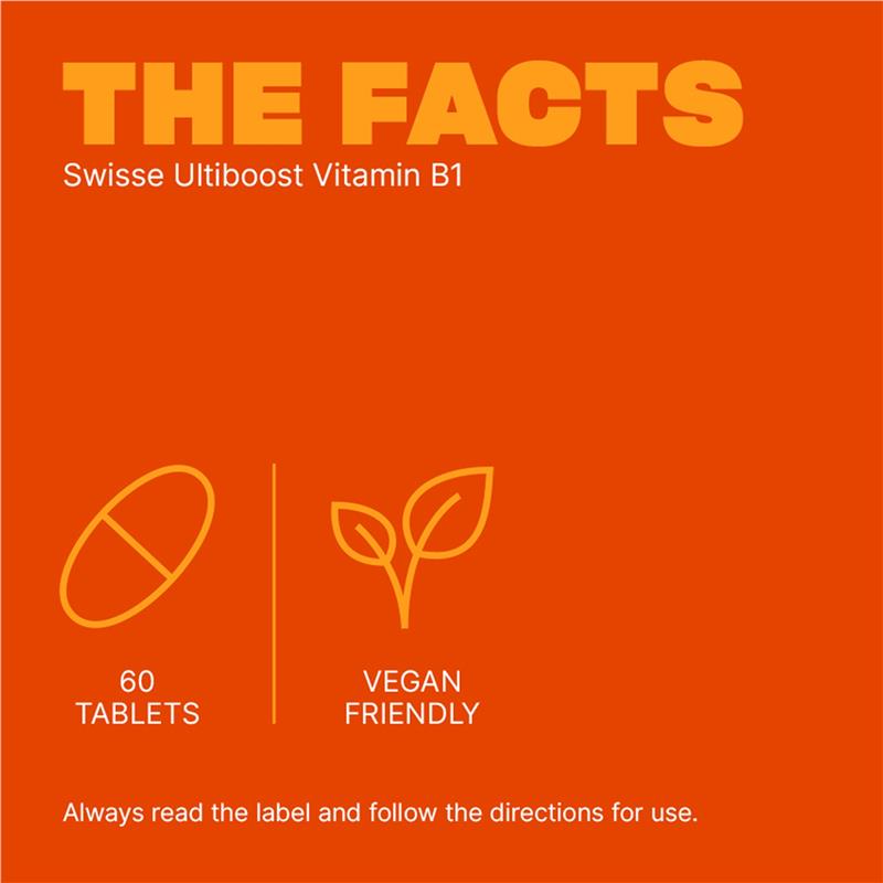 Load image into Gallery viewer, Swisse Ultiboost Vitamin B1 250mg 60 Tablets
