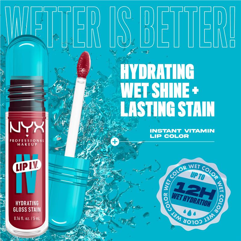 Load image into Gallery viewer, NYX Lip IV Hydrating Gloss Stain Bubblegum Burst
