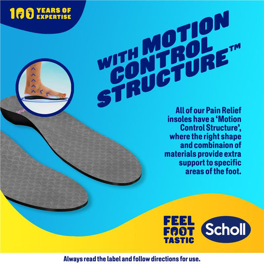 Scholl In Balance Pain Relief Plantar Fasciitis Orthotic Insole Medium