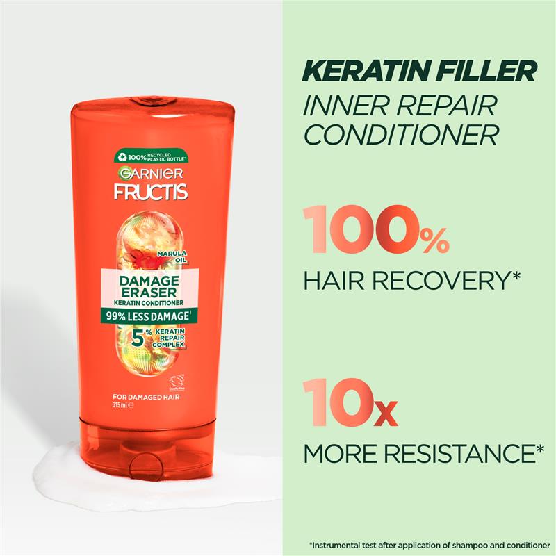 Load image into Gallery viewer, Garnier Fructis Damage Eraser Conditioner 315ml
