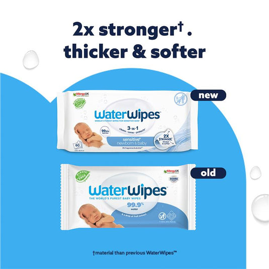 WaterWipes Baby & Newborn Sensitive Wipes 60 Pack
