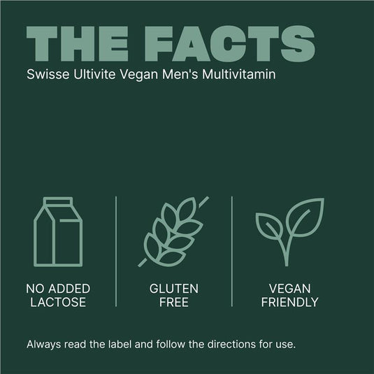 Swisse Vegan Mens Ultivite 60 Tablets
