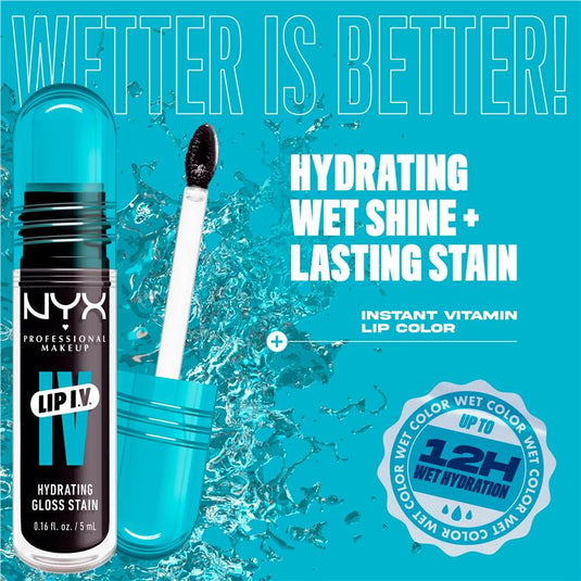 NYX Lip IV Hydrating Gloss Stain Grape Gushin