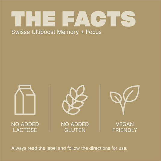Swisse Ultiboost Memory + Focus 50 Tablets