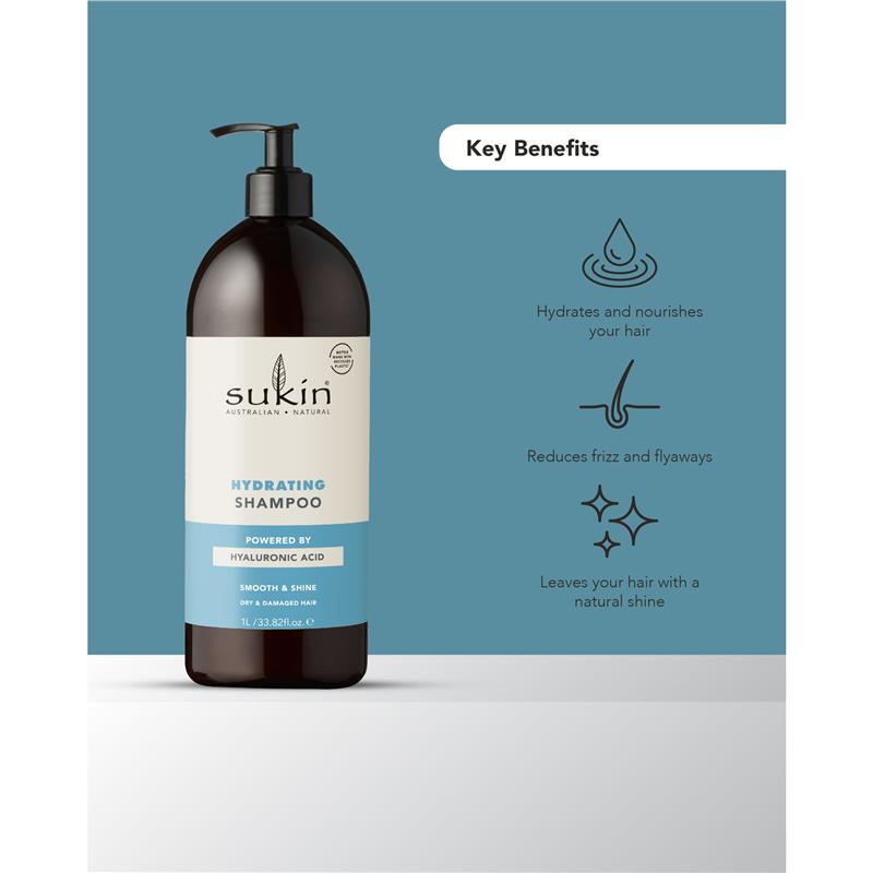 Load image into Gallery viewer, Sukin Hydrating Shampoo 1 Litre
