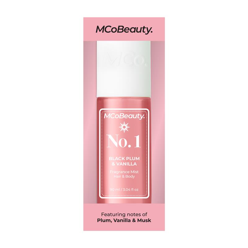 Load image into Gallery viewer, MCoBeauty Black Plum &amp; Vanilla No. 1 Fragrance Hair &amp; Body Mist 90ml
