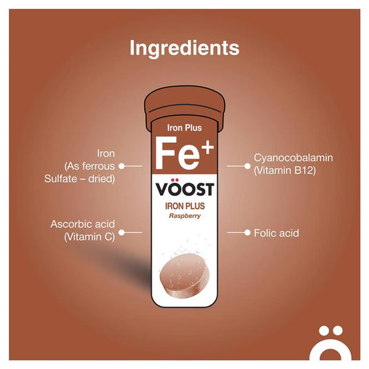 Voost Iron Plus Effervescent 10 Tablets
