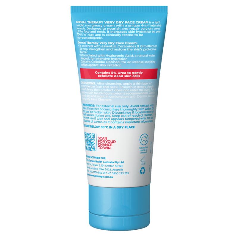 Load image into Gallery viewer, Dermal Therapy Very Dry Face Cream 50g
