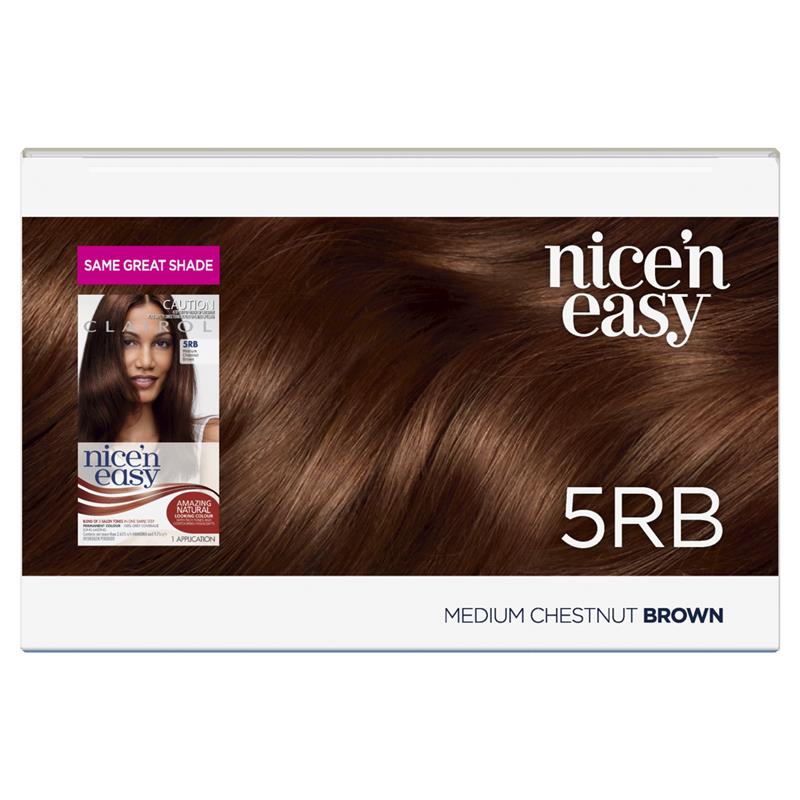 Load image into Gallery viewer, Clairol Nice N Easy 5RB Medium Chestnut Brown Permanent Hair Colour
