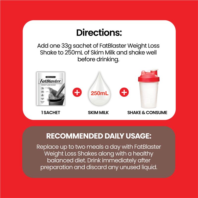 Load image into Gallery viewer, Fatblaster Weight Loss Shake Chocolate 21 x 33g Sachets Exclusive Size
