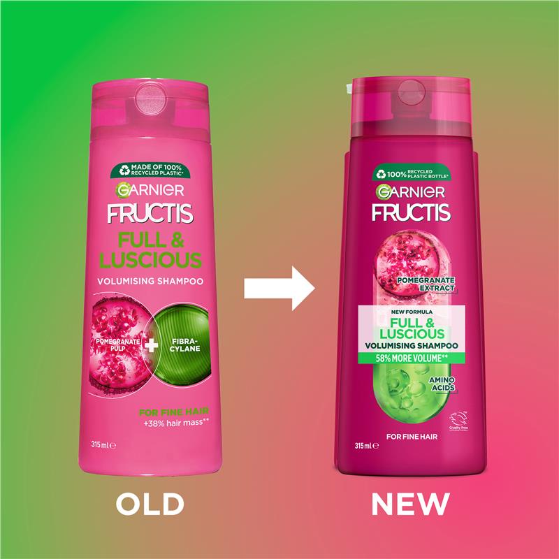 Load image into Gallery viewer, Garnier Fructis Full and Luscious Shampoo 315ml
