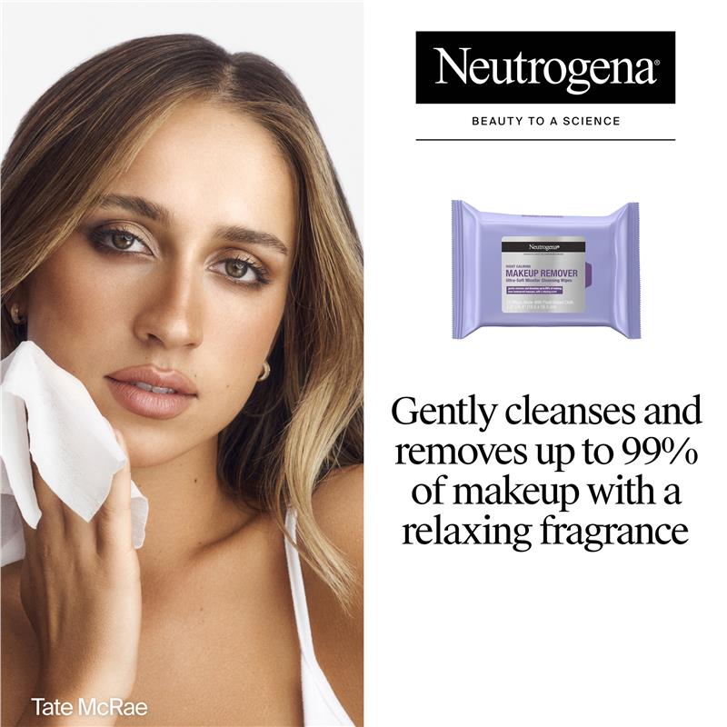 Load image into Gallery viewer, Neutrogena Night Calming Makeup Remover Cleansing Towelettes Wipes 25 Pack
