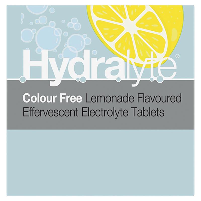 Load image into Gallery viewer, Hydralyte Electrolyte Effervescent Colour Free Lemonade 20 Tablets
