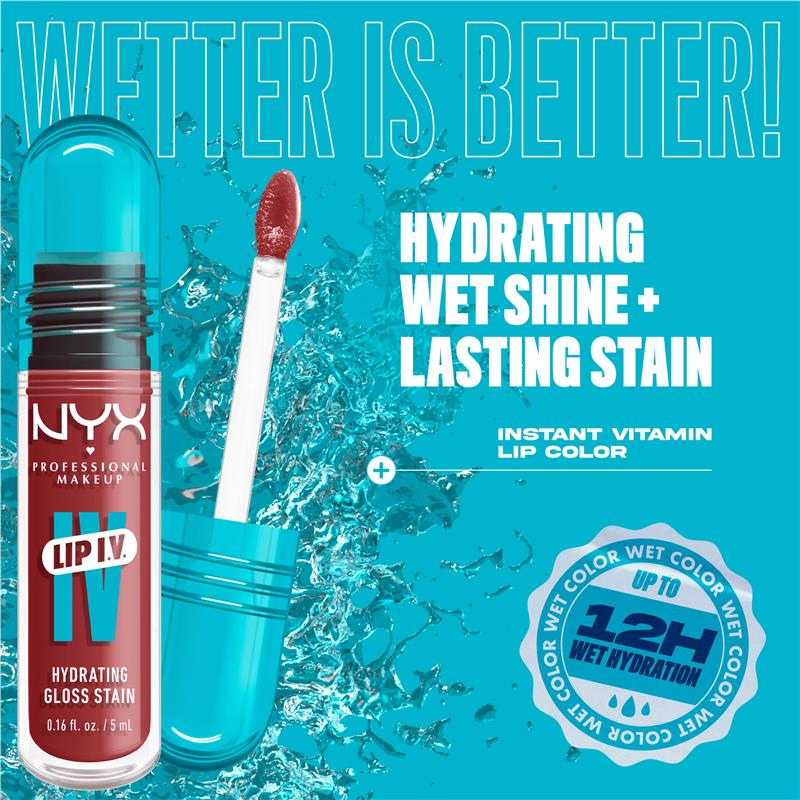 Load image into Gallery viewer, NYX Lip IV Hydrating Gloss Stain Hydra-Honey
