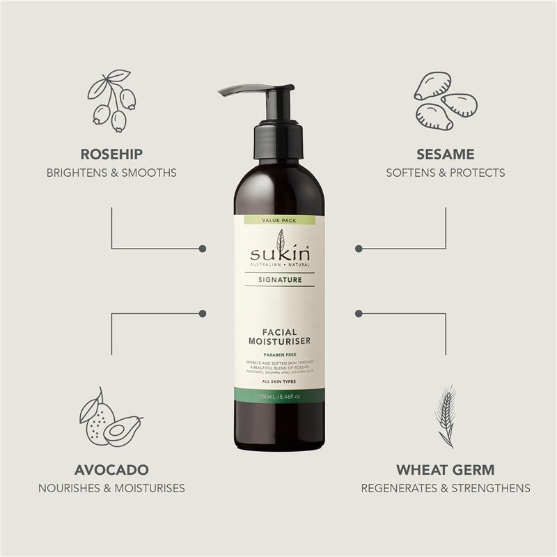 Load image into Gallery viewer, Sukin Signature Facial Moisturiser Pump 250ml
