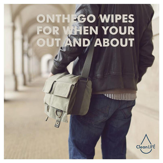CleanLIFE On The Go 2 In 1 Wipes 15 Pack