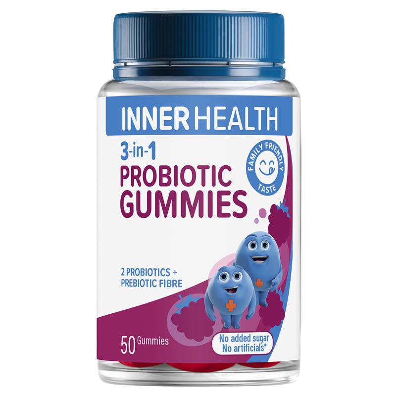 Load image into Gallery viewer, Inner Health 3 in 1 Probiotic Gummies 50 Pack
