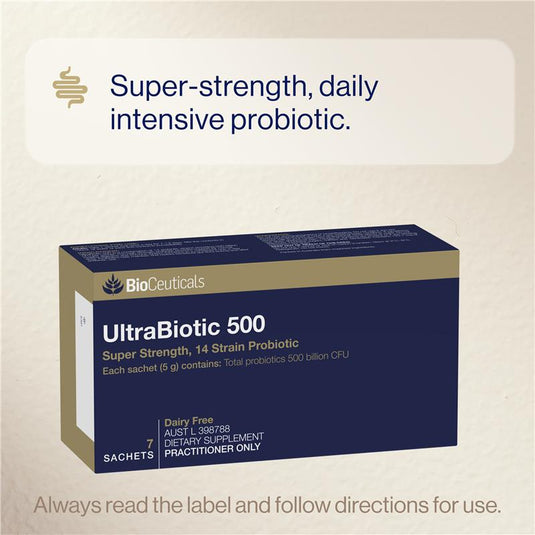 Bioceuticals UltraBiotic 500 7 Sachets Fridge Line