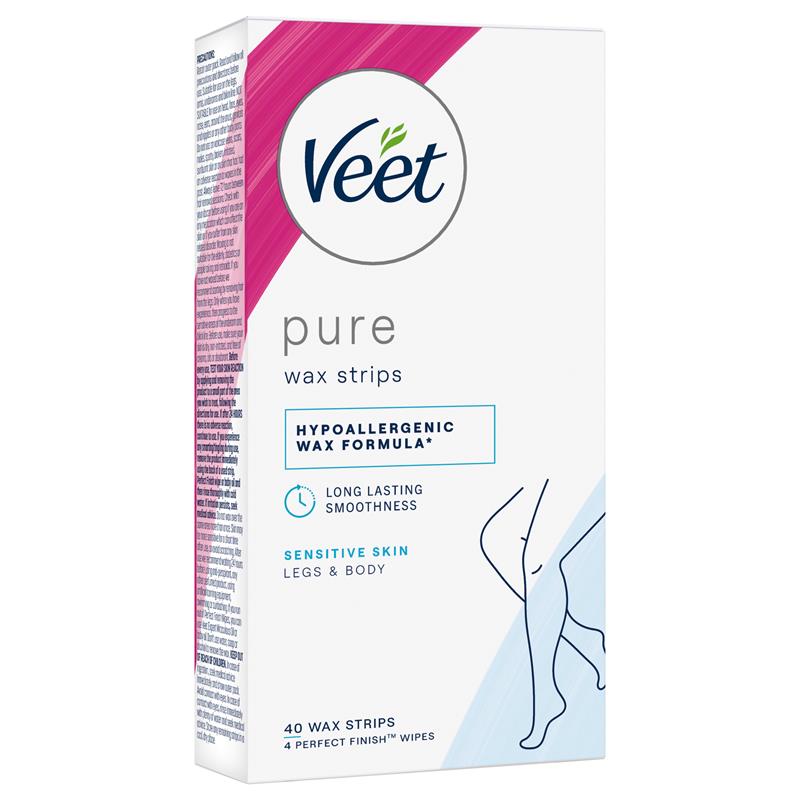 Load image into Gallery viewer, Veet Pure Cold Wax Strips Leg 40 Pack
