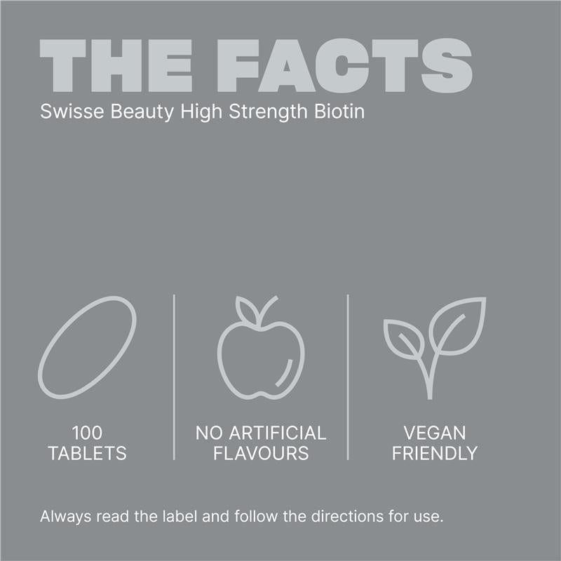 Load image into Gallery viewer, Swisse Beauty High Strength Biotin 5000mcg 100 Tablets
