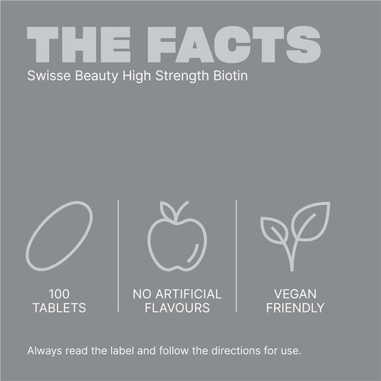 Swisse Beauty High Strength Biotin 5000mcg 100 Tablets