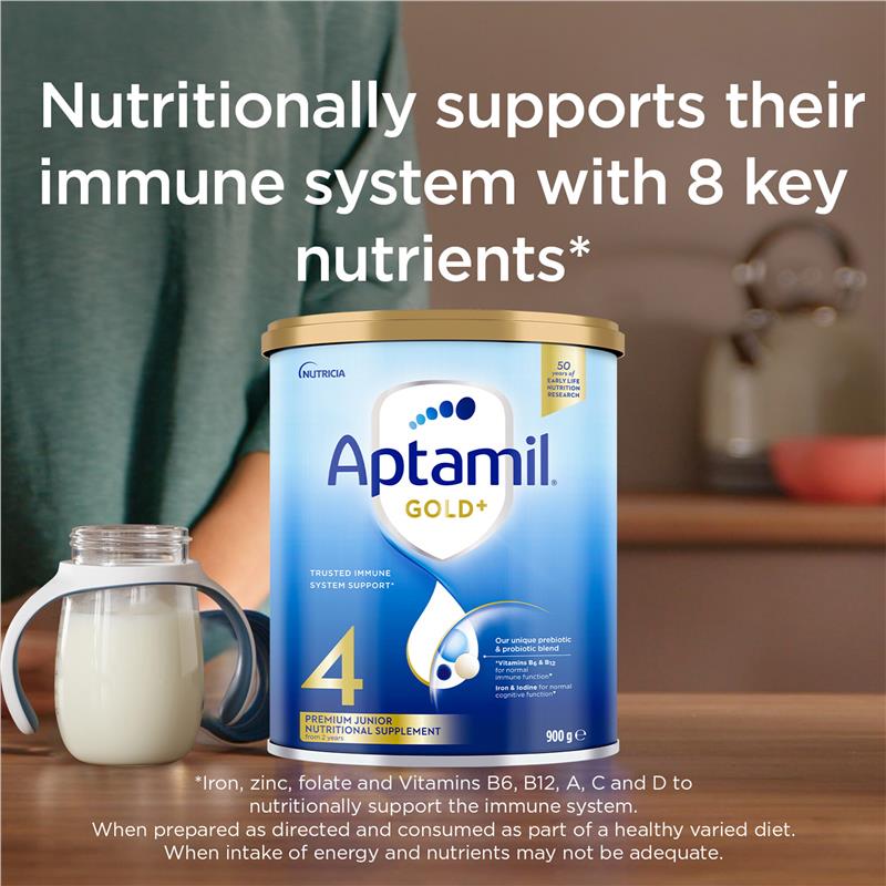 Load image into Gallery viewer, Aptamil Gold+ 4 Junior Nutritional Supplement Milk Drink From 2 Years 900g
