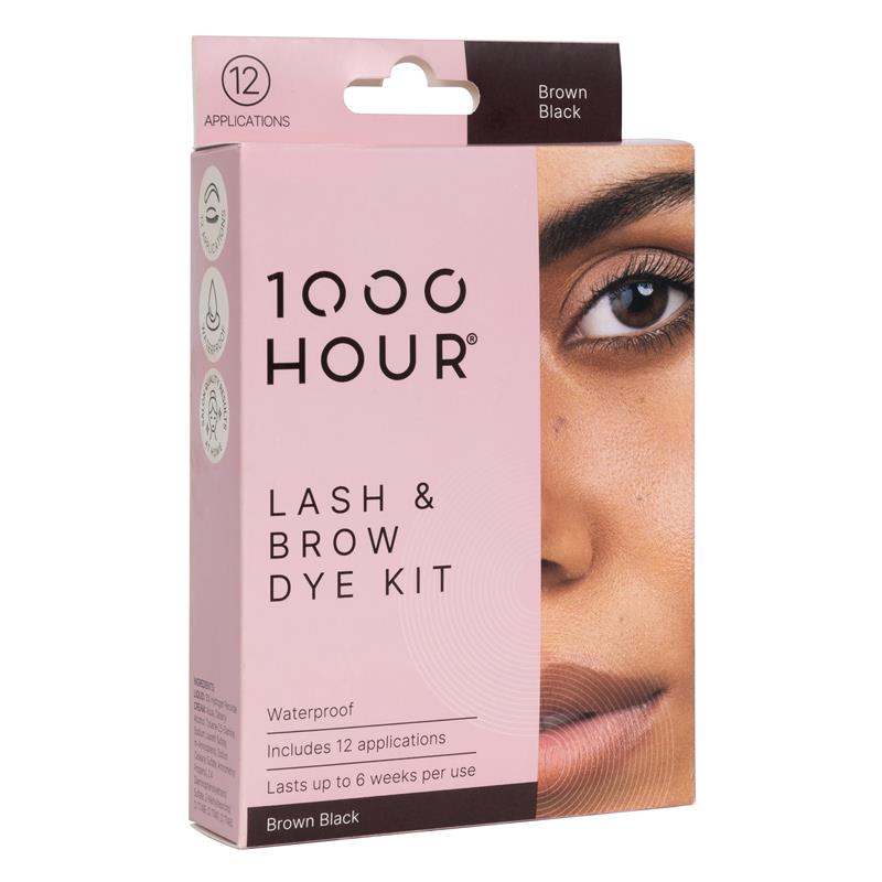 Load image into Gallery viewer, 1000 Hour Eyelash &amp; Brow Dye Kit Brown/Black
