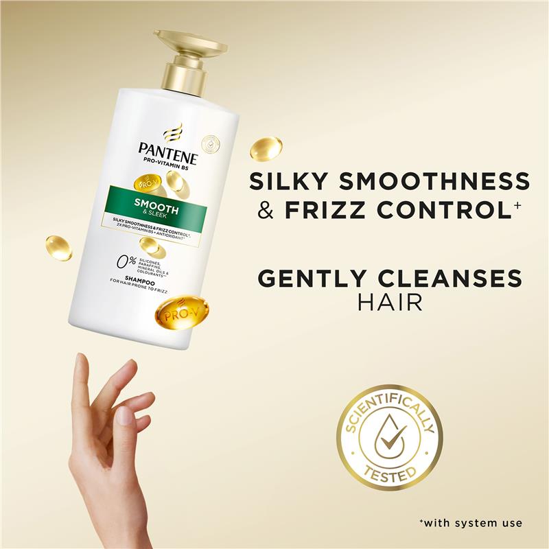 Load image into Gallery viewer, Pantene Smooth &amp; Sleek Shampoo 900ml
